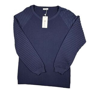 New Coofandy‎ Crew Neck Sweater Mens Blue Large